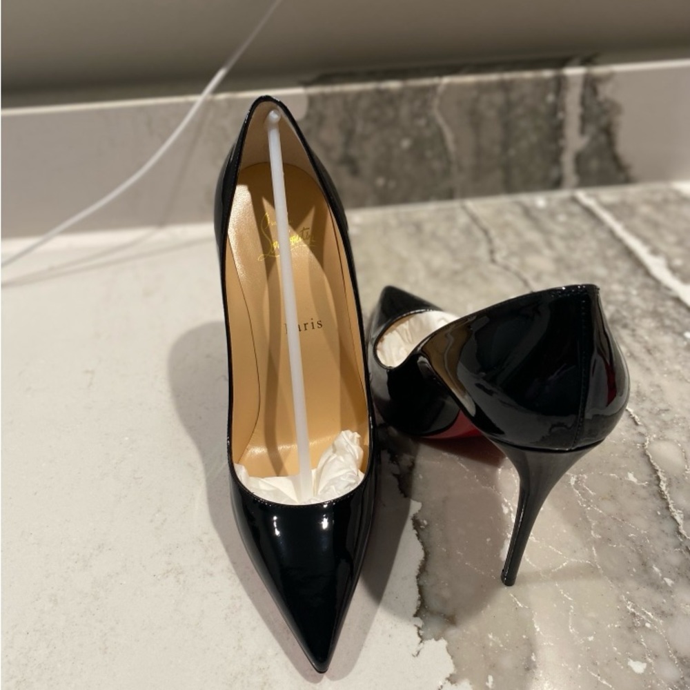 Black Kate 100 Patent Pumps